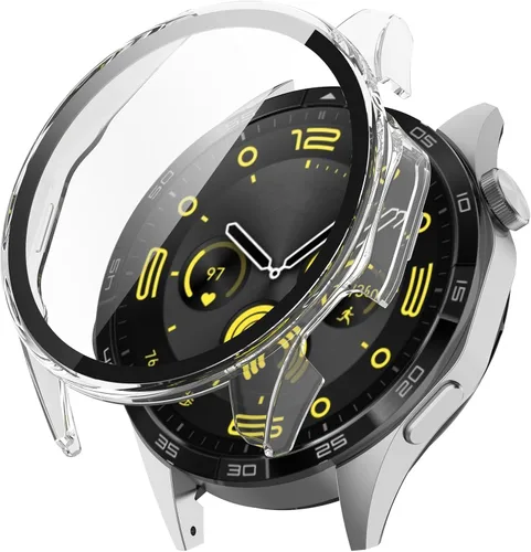 Vista 8 de TenCloud Protector de pantalla compatible con fundas Huawei Watch GT 4 (no para Watch GT 4 de 1.614 pulgadas), funda de reloj inteligente rayada