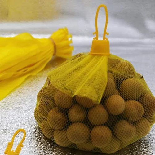 Vista 5 de 100 bolsas de malla para eclosionar mariscos y huevos, bolsas reutilizables para hervir cangrejos y cebolla