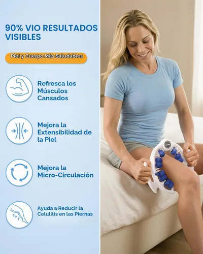 Vista 2 de ONUEMP Herramienta de Masaje para Celulitis, Removedor de Celulitis con Drenaje Linfático para Piernas, Rodillo Muscular para Masaje de Fascia