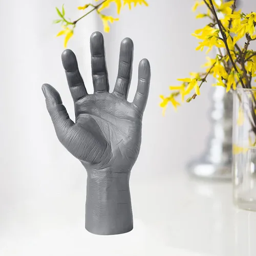 Vista 5 de Menolana Maniquí masculino de PVC mano de los hombres, muestra joyería pulsera guante organizador soporte soporte, mostrando - izquierda
