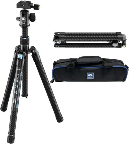 Vista 10 de Sirui Trípode de cámara de aluminio con monopié y cabeza de panorámica fluida VA-5, kit de trípode resistente de 160 cm para cámara DSLR