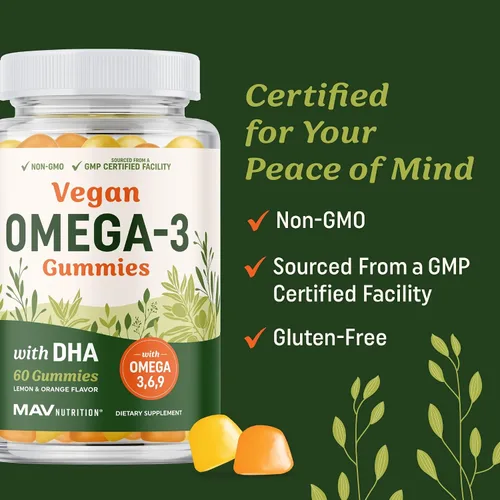 Vista 7 de Omega + DHA gomitas
