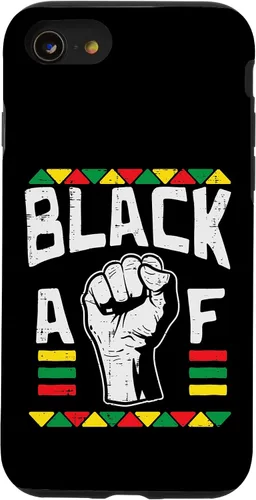 Vista 18 de Black AF Fist Dashiki Kente Pride BLM African American Gift Case for iPhone 17