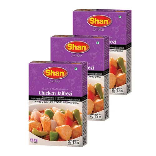 Vista 274 de Shan Chicken 65 - Mezcla de recetas y condimentos de 2.1 oz (60 g) - Polvo de especias para pollo frito picante agridulce - Adecuado