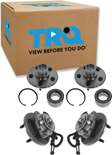 Vista 60 de TRQ Juego de cojinete de rueda delantera y conjunto de cubo