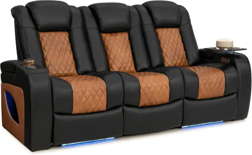 Vista 20 de Seatcraft Anthem LT - Sofá de cine en casa con mesa plegable Marrón