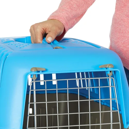 Vista 3 de MidWest Homes for Pets Spree Transportador de Viaje – Transportador de Lados Duros para Perros y Gatos, Jaula de Viaje para Mascotas Pequeñas