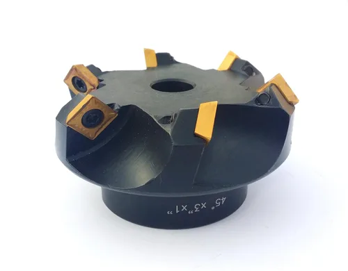 Vista 9 de HHIP 2065-2000 2 pulgadas x 3/4 agujero 45 grados SE molino de cara indexable