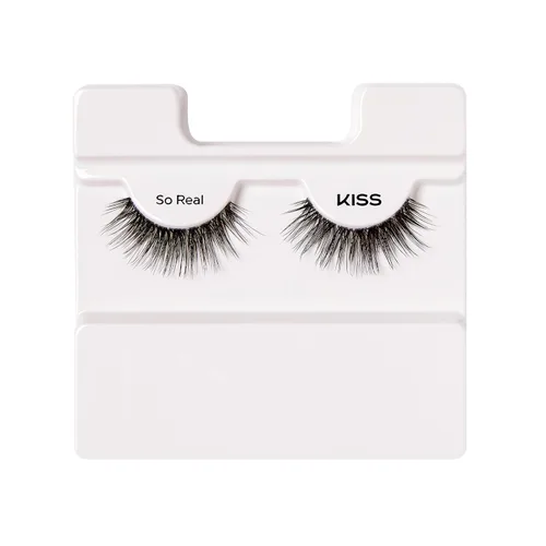 Vista 4 de KISS My Lash But Better, Pestañas Postizas, 'Tan Real', 12mm, Incluye 1 Par De Pestañas, Fácil De Aplicar, Racimos De Pestañas Reutilizables