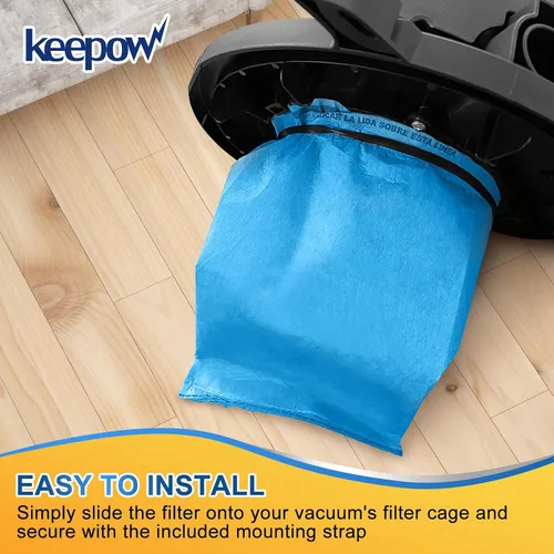 Vista 3 de Filtro de vacío húmedo y seco para Stinger de 2.5 a 5 galones WS0255VA 4 Pack Reusable Vacuum Filter Bags Also Compatible with Workshop Craftsman