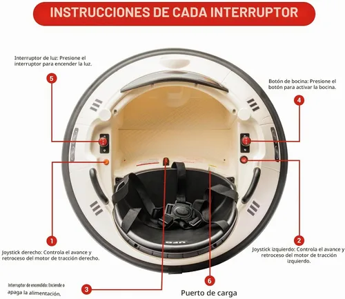 Vista 2 de Coche de parachoques para montar en coche, coche de parachoques para niños de 12 V con control remoto