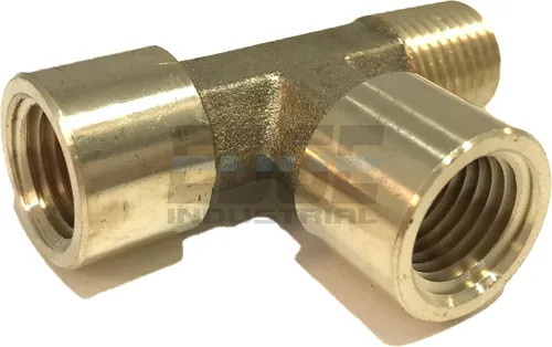 Vista 6 de Forged Street TEE 1/4" NPT combustible/aire/agua/aceite/gas WOG (cantidad 10)