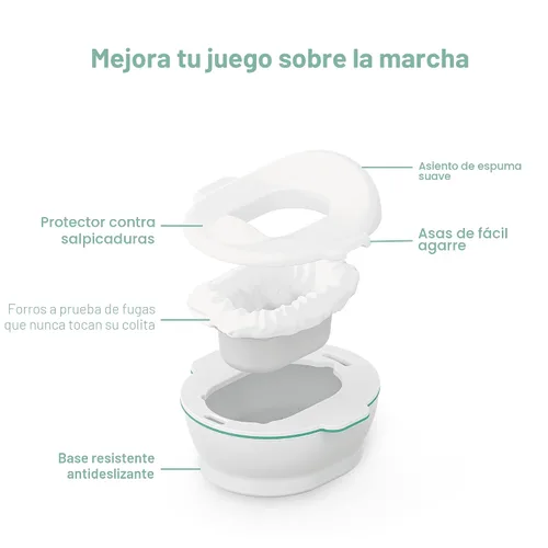 Vista 3 de Frida Baby Poo + Pee - Revestimientos para orinales, a prueba de fugas, fácil limpieza, 30