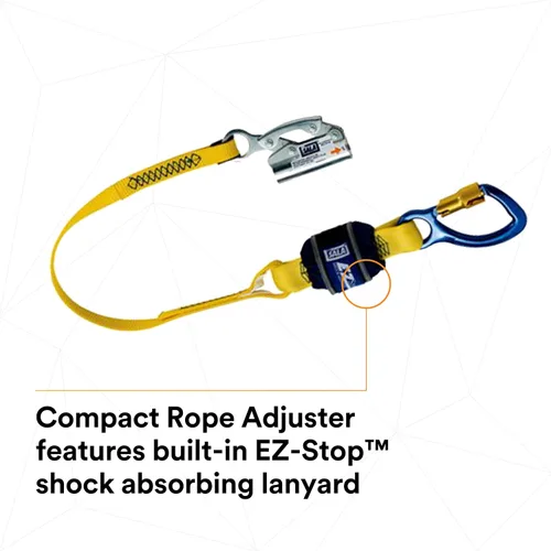 Vista 8 de 3M DBI-SALA 2104168 Kit de anclaje de techo, con anclaje de techo, ajustador de cuerda W/Lanyard, arnés, línea de vida de 50 pies, contrapeso