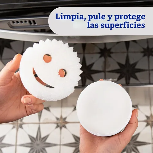 Vista 3 de Scrub Daddy PowerPaste - Kit de pasta de limpieza multiusos, limpiador natural + exfoliante sin tintes para mamá, 1 unidad (paquete de 3)