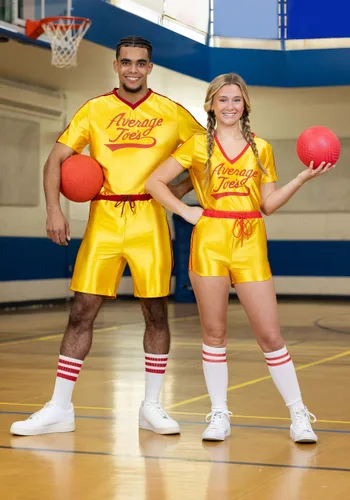 Vista 2 de Disfraz de Mujer de Average Joe's en Dodgeball Multicolor