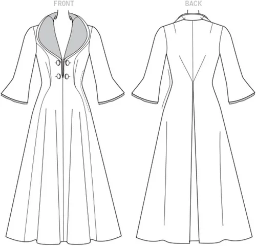 Vista 6 de Vogue Patterns V1738A5 Vestido de señorita