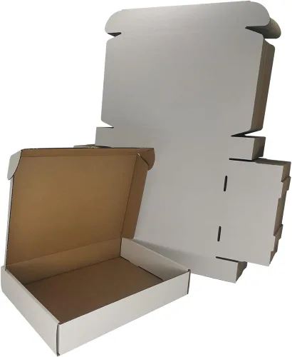 Vista 7 de Paquete de 25 cajas de envío pequeñas de 4 x 4 x 1 pulgadas, sobres de cartón corrugado negro para negocios de embalaje por correo (BK441-25)