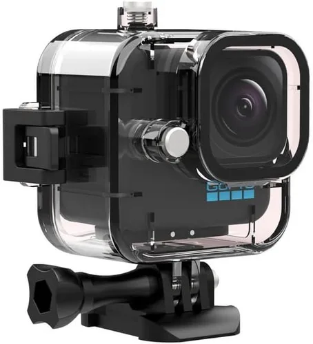 Vista 8 de Coyktonty - Funda impermeable para GoPro Hero11 Mini, color negro, 98.4 ft, accesorio de filmación subacuática con soporte y tornillos