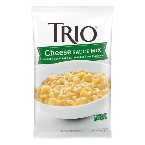 Vista 5 de Trio Mezcla de salsa de queso, macarrones con queso, salsa de queso pretzel, rica y aterciopelada, bolsa de 32 onzas
