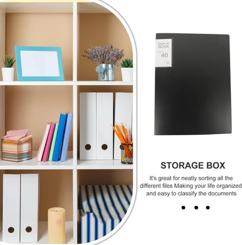 Vista 8 de MAGICLULU Organizador colgante Carpeta de archivos Organizador de archivos Mango de gran capacidad para oficina Pp Material Binder