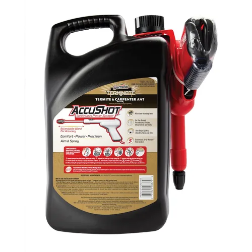 Vista 8 de Spectracide Terminate Termitas y Ant Killer Carpenter de 1.33 galones, con pulverizador AccuShot, tratamiento de barrera para interiores y hogares