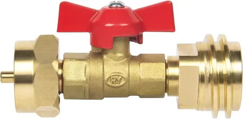 Vista 9 de GASPRO Adaptador de tanque de propano de 1 libra, Convertidor de 20 lb a 1 libra, Conecte tanques de propano pequeños cuando se agotaron 20 libras
