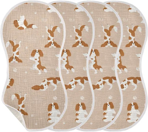 Vista 12 de Lindos paños de muselina de panal de abeja para bebé, 1 paquete de 100% algodón, baberos para niño y niña