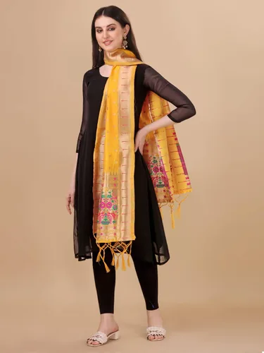 Vista 8 de Estampado Animal Seda Hani Dupatta