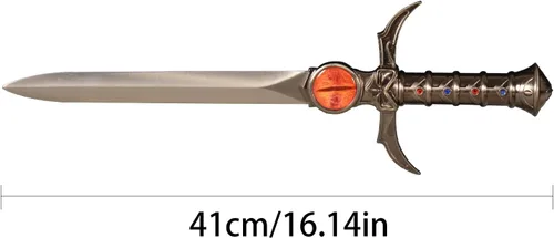 Vista 13 de SV Espada de anime hecha a mano para cosplay, espada mística de tigre-gato, espada mística, espada de presagios, ojo de Thundera/Tygra, varios