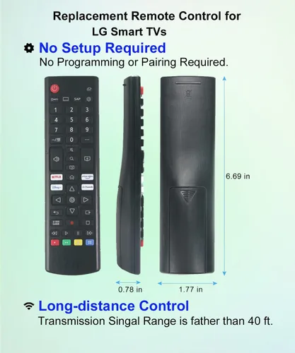 Vista 2 de Control remoto universal para LG LM577B UP7000 UP7670 UQ7070 UQ7570 UQ7590 Series Smart TV AKB76037601 86UQ7070ZUD AKB76040302 50UQ7070ZUE 50UN70ZUE