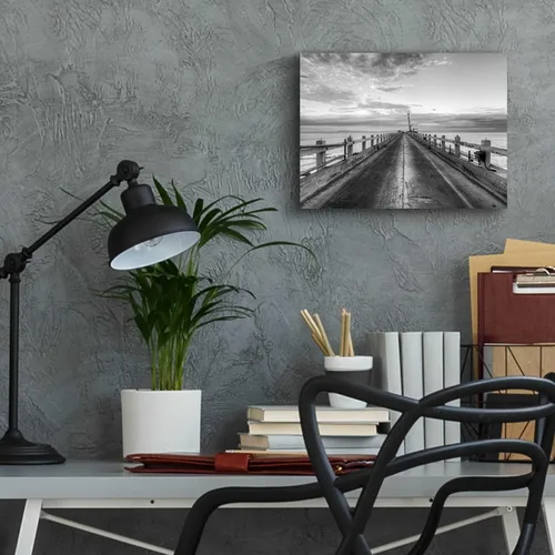 Vista 6 de Epic Art 'Carpinteria Pier View II' by Chris Moyer, Acrylic Glass Wall Art, 16"x12