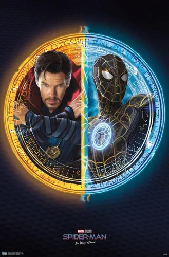 Vista 46 de Trends International Marvel Spider-Man: No Way Home - Póster de pared dúo, 22.4 pulgadas de largo x 14.7 pulgadas, versión enmarcada de madera