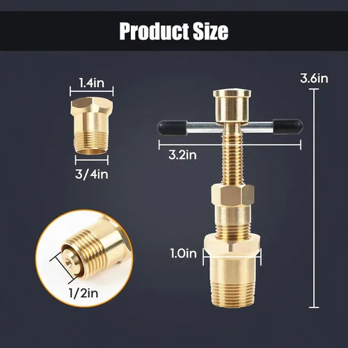 Vista 6 de BELEY Herramienta de extracción de aceite de 1/2 pulgada y 3/4 pulgadas, herramienta de extracción de herramientas de extracción de tuberías
