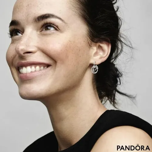Vista 2 de Pandora Family Always Encircled Hoop Earrings