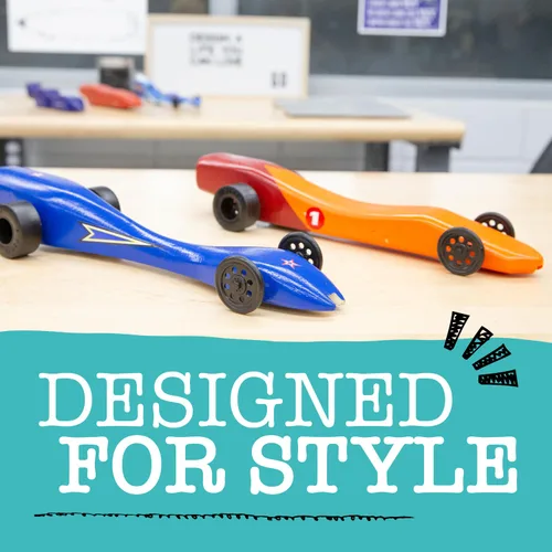 Vista 4 de Pitsco Education Ruedas GTFX, modelo de automóvil, camiones o dragsters, moldeadas por inyección para proyectos de construcción de vehículos