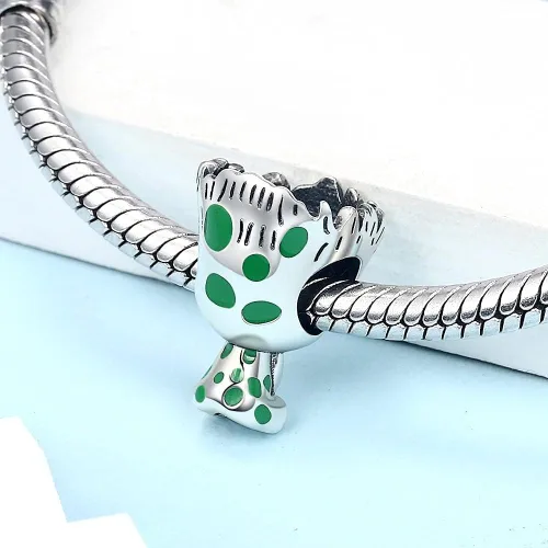 Vista 3 de Colgante de plata de ley 925 para Pandora y pulseras o collares similares bonito dibujo animado Plata esterlina No es una piedra preciosa