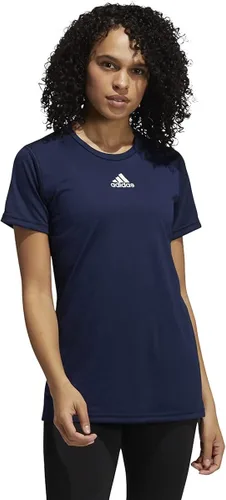 Vista 3 de adidas Camiseta Creator Climalite de manga corta con cuello redondo para mujer, 12H5