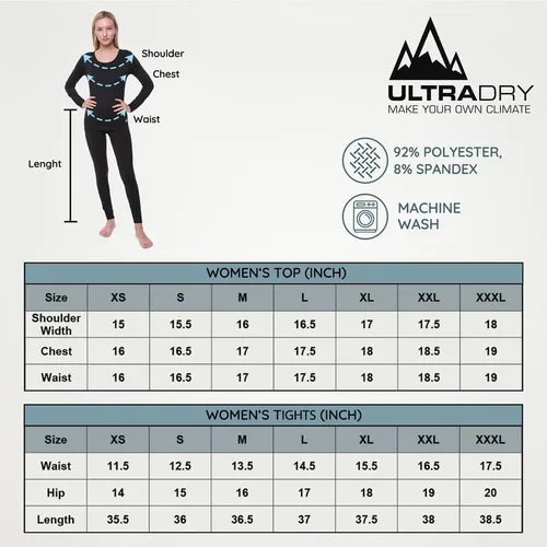 Vista 5 de Ultra Dry Women Thermal Underwear Set