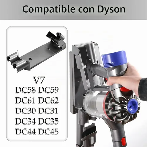Vista 5 de Pieza de estación de acoplamiento de repuesto - Compatible con Dyson V7 V8 Series Handheld - Accesorios de filtro de estación de acoplamiento