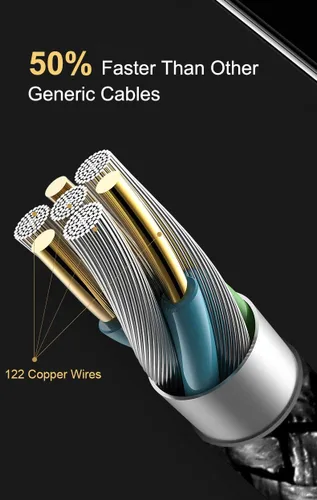 Vista 3 de IFLASH Cable USB trenzado de nailon tipo C, USB A 2.0 a USB C, cable de carga rápida para Samsung Galaxy Note 9 8 S20 S10 S10+ S10e Fold S9 S8+