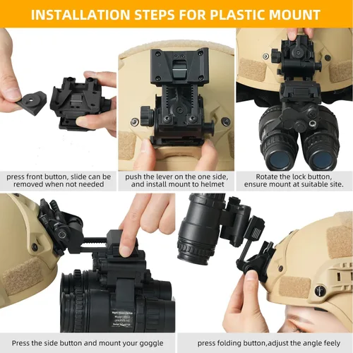 Vista 5 de Gafas de visión nocturna NVG Mount para casco L4G24 PVS15/18 (negro/TAN)