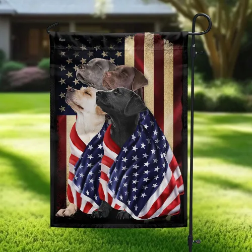 Vista 17 de Bandera Americana - Divertido Perro Pastor Alemán Bandera Americana TQN2748F, 3x5 pies. Bandera - Banderas de EE. UU. Poliéster Premium - Bandera