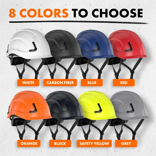 Vista 12 de Casco Protector Defender Safety H2, Casco Duro de Tipo 2 Clase C y E, Certificado ANSI Z89.1 y EN 12492