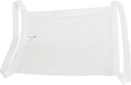 Vista 8 de Household Essentials bolsa para lavar y secar tenis de poliéster, color blanco, Malla, Rosado/Blanco apagado, 1