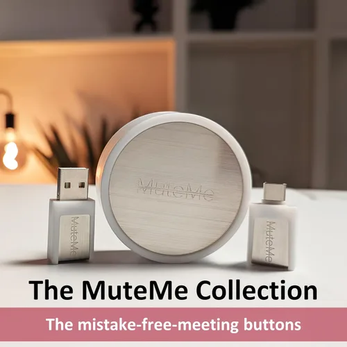 Vista 9 de MuteMe Mini - USB A - Botón de silencio físico iluminado para Zoom, Teams y más (como se ve en Shark Tank). Software gratuito para Windows/Mac
