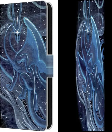 Vista 255 de Head Case Designs Officially Licensed Carla Morrow Galactic Entrancement Dragons Leather Wallet Case Compatible with Samsung Galaxy A07 4G