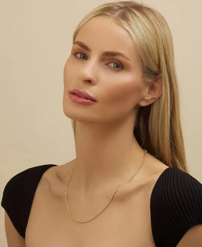 Vista 2 de Barzel Collar de cadena de oro chapado en oro de 18 quilates eslabones cubanos de 0079in 0118in 0157in 0197in para mujeres u hombres fabricado