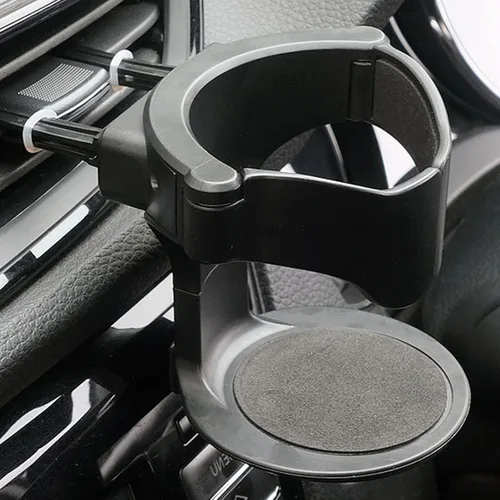 Vista 6 de 1 pieza de soporte para vaso para automóvil, soporte portátil de ABS ajustable con varilla de carga antideslizante universal para ceniceros