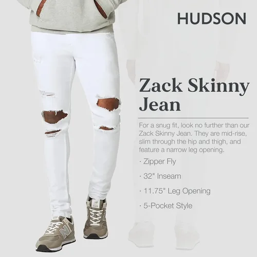 Vista 2 de HUDSON Zack Super Skinny Jean Rp para hombre Desconocido 33